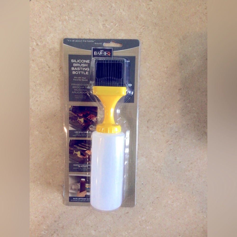 Mr. Bar-B-Q Silicone Brush Basting Bottle